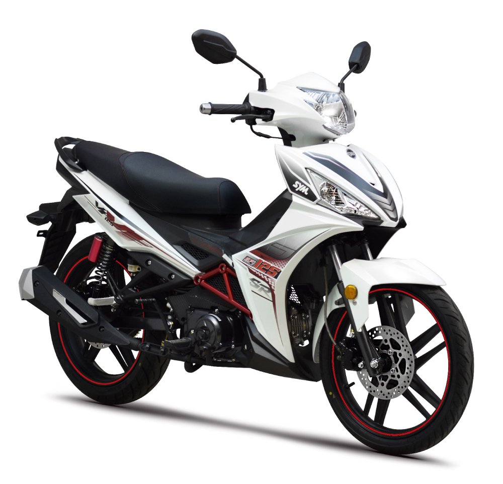 White-45o-Right-3 Cub Sym VF 125, cub urban disponibil la Motosfera